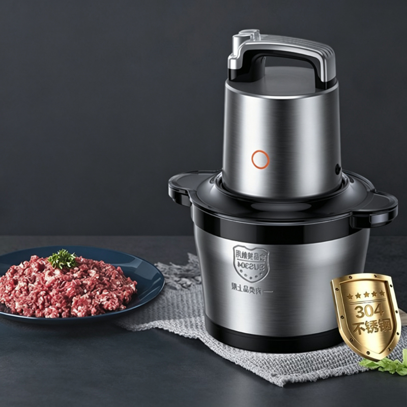 Food Processor Large - Electric Meat Grinder 5L Stainless Steel