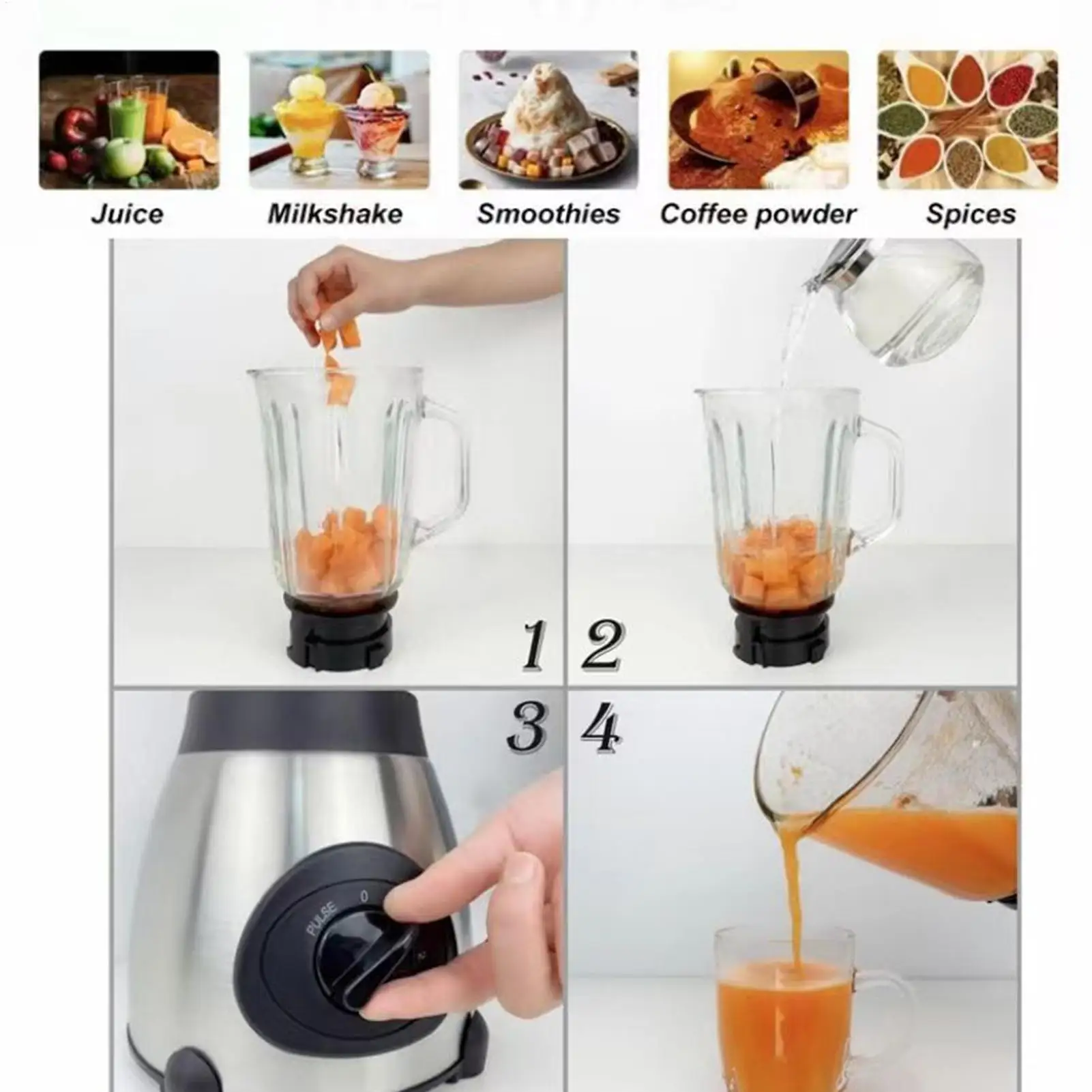 Blenders For Kitchen Large Cap - Food Processor Large recension och pris