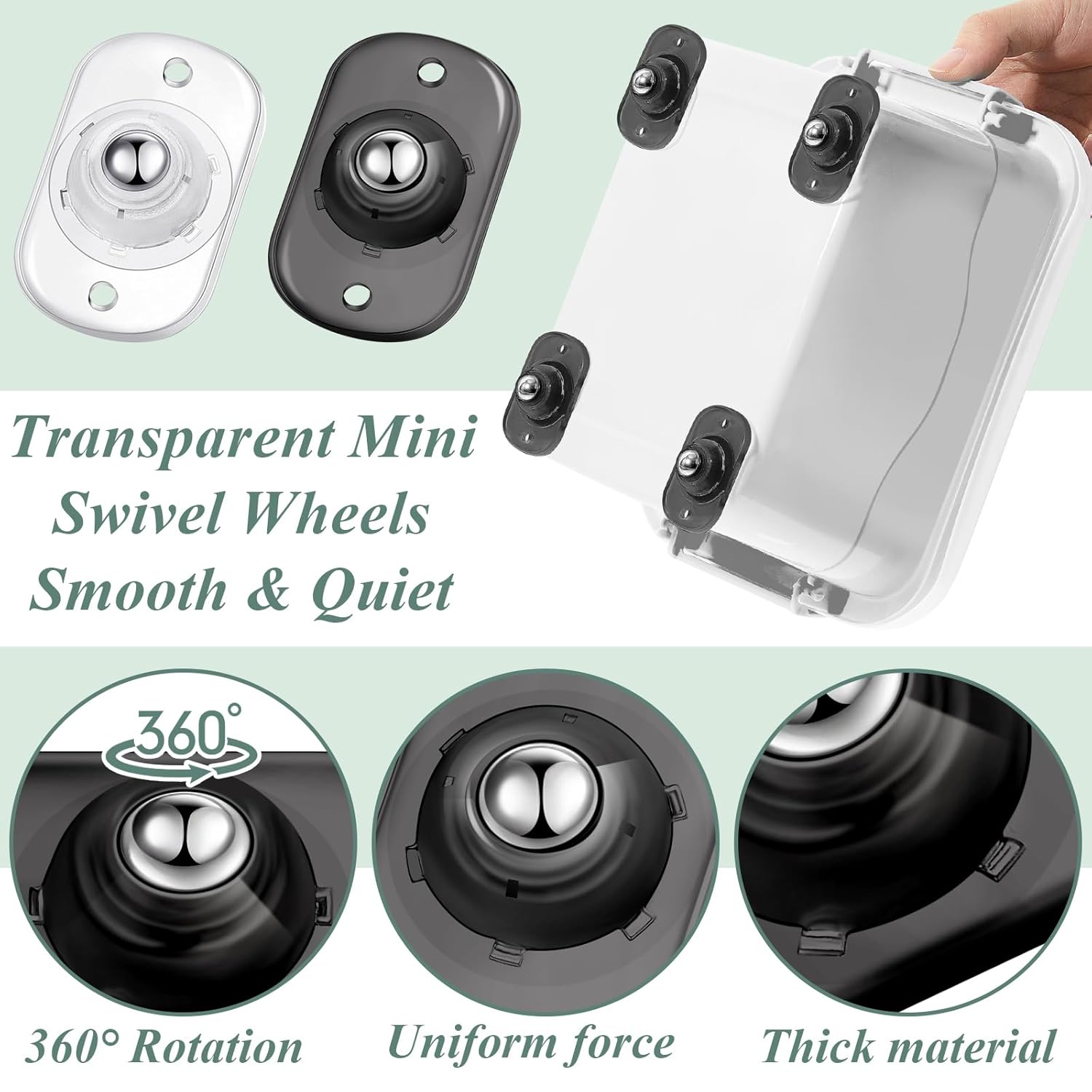 Self Adhesive Caster Wheels Ap - Kitchen Appliances Small recension och pris