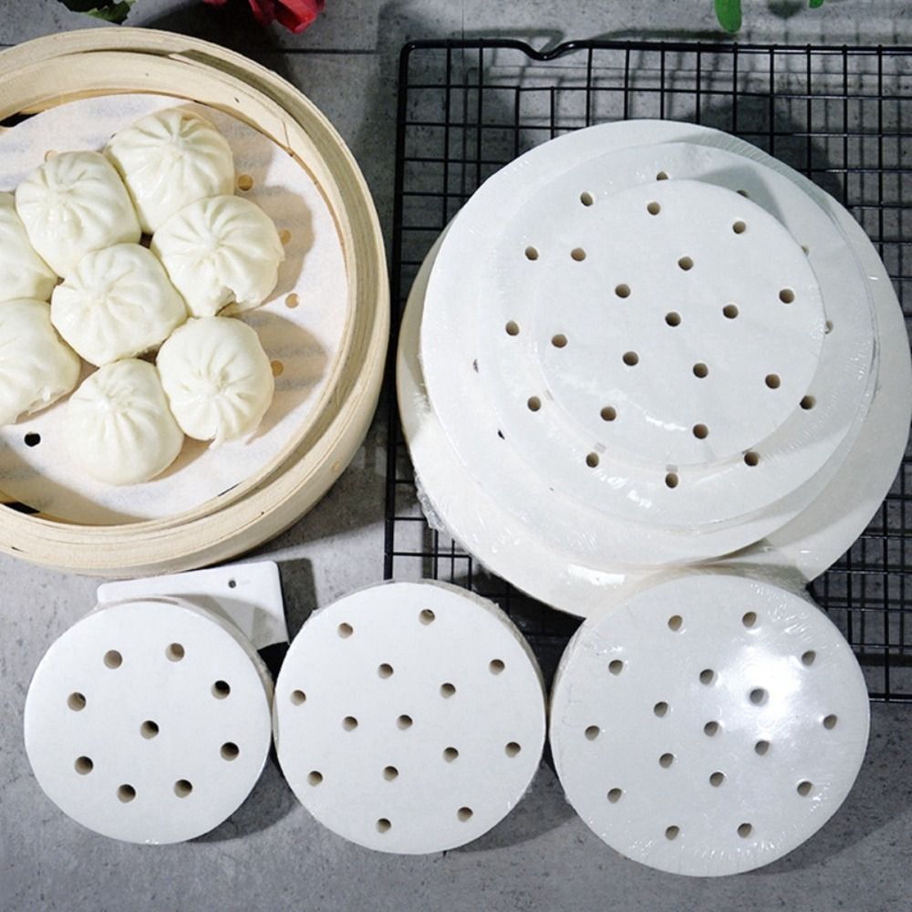 100Pcs Steamed Paper Steamed B - Kitchen Appliances Restaurant recension och pris